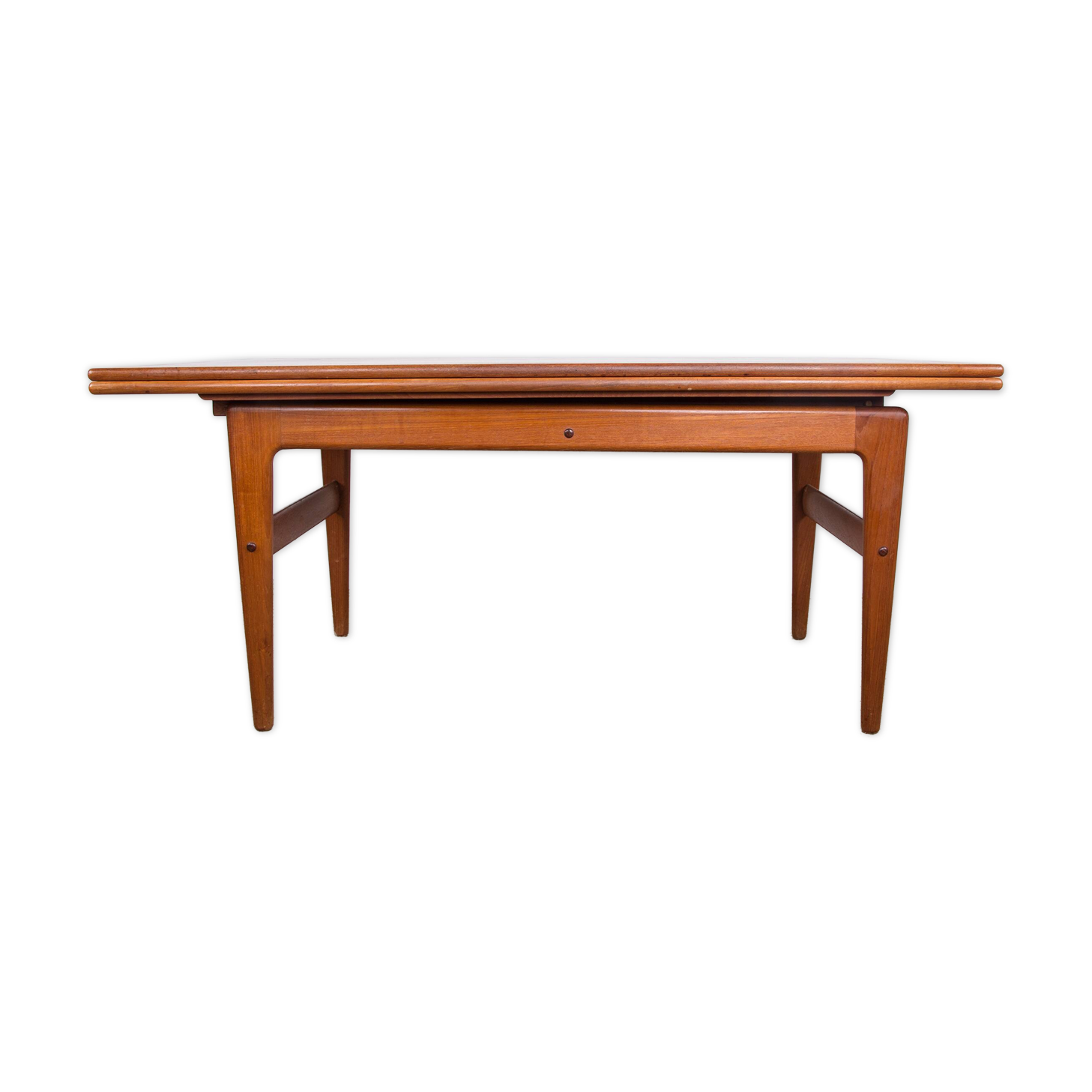 Table danoise monte et baisse en teck, 1960