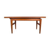 Danish table, extendable and transformable, high and low, in teak 1960.