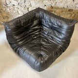 Togo leather corner armchair by Michel Ducaroy for Ligne Roset