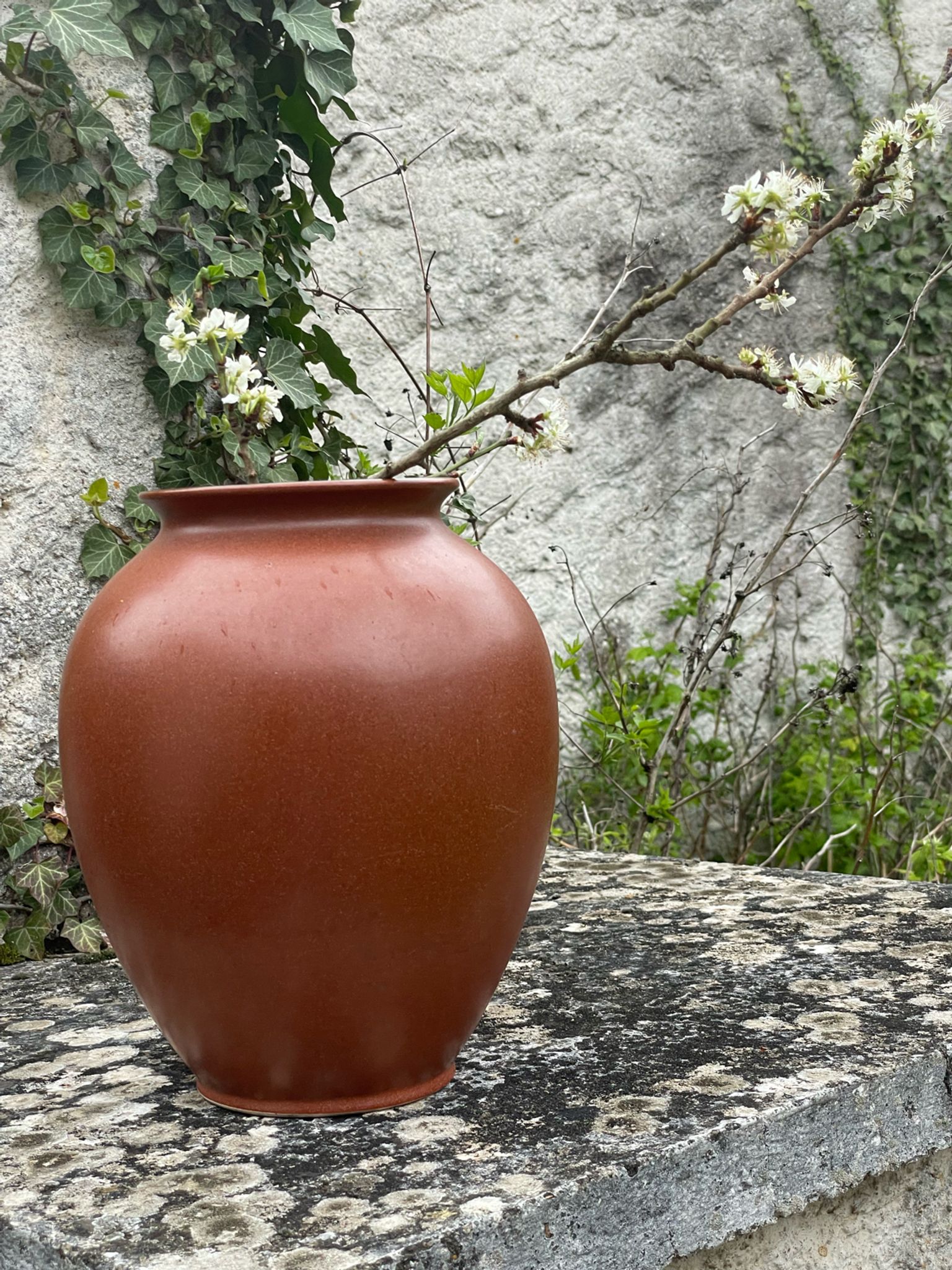 Vase w.germany 650-26  céramique fauve vintage