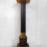 Colonna in golden bronze with ripiano in marmo giallo di Siena, France, 19th century