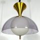 Vintage brass Stilux Milano chandelier, Italy 1960s