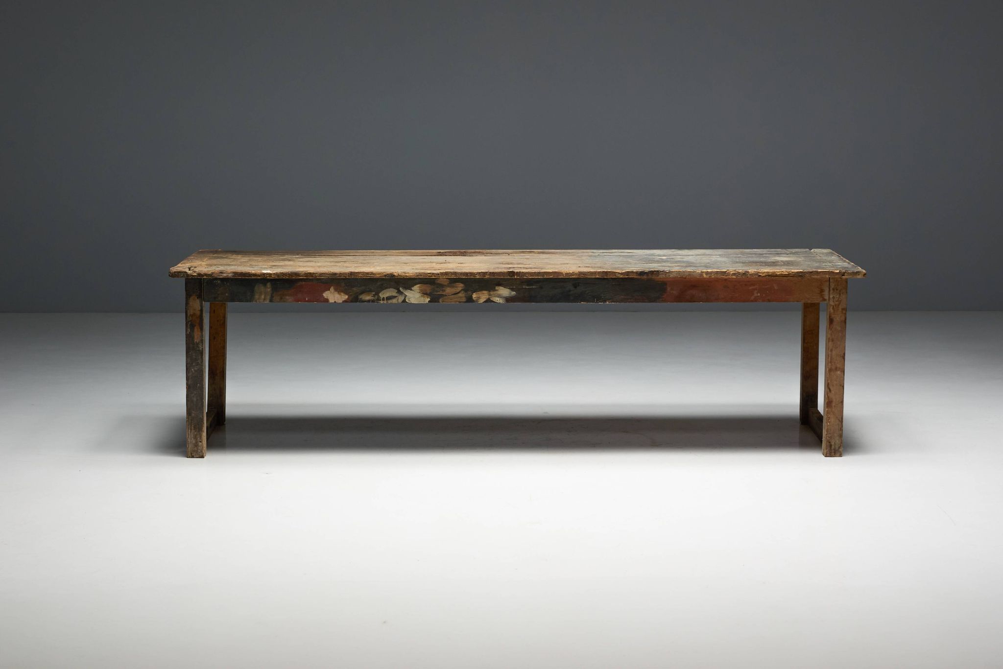 Table à manger rustique primitive, France, années 1900