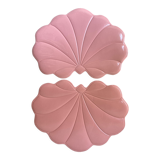 Pair of 1970 Tiffany lotus placemat in plastic