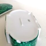 Malachite style porcelain box