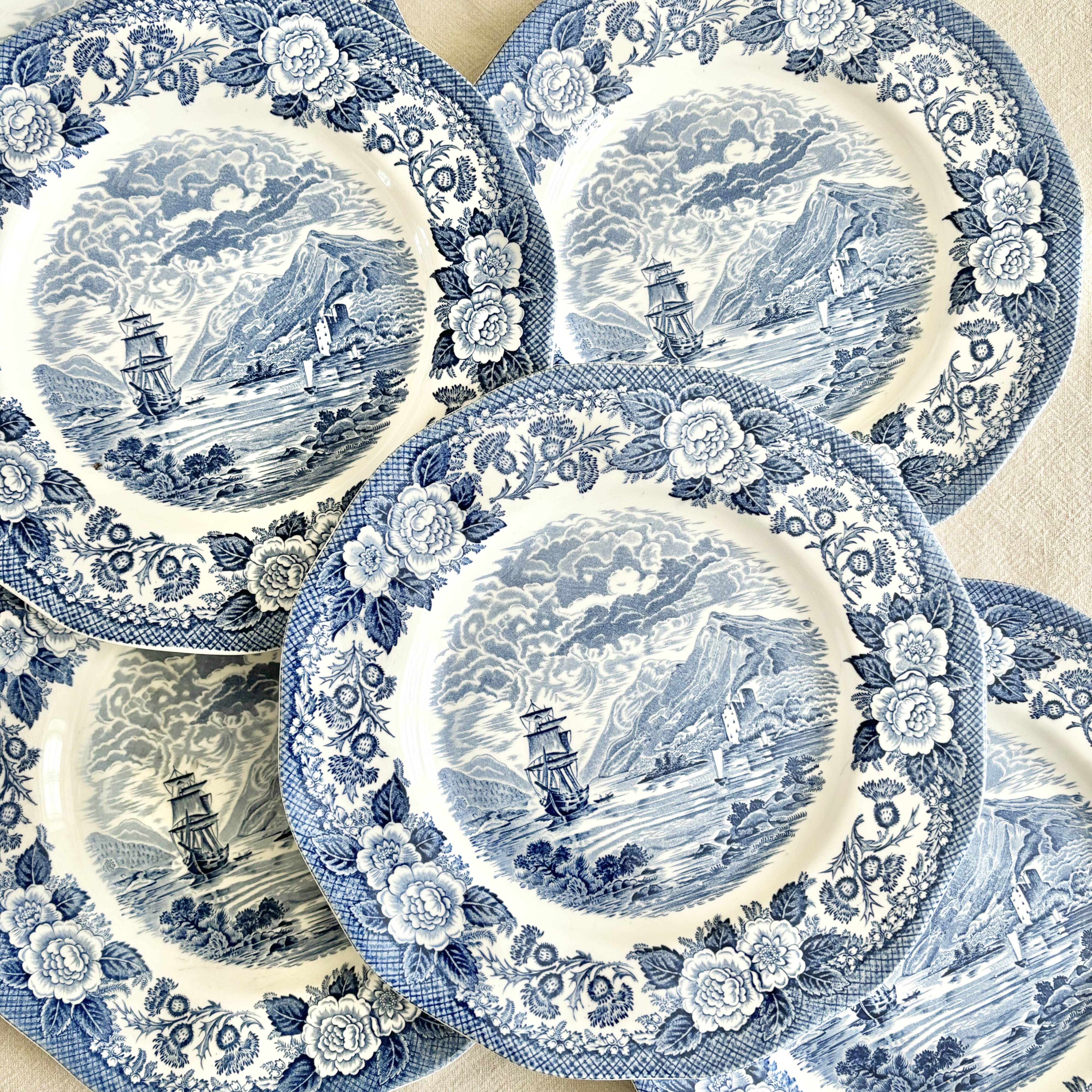 Old English dinner plates