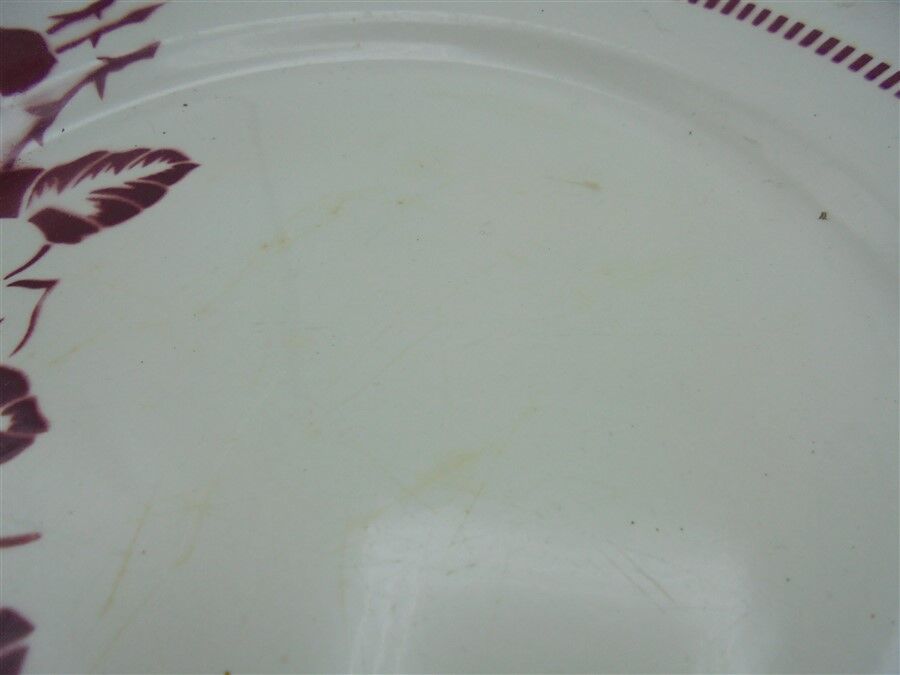 Service of 8 plates Digoin Sarreguemines