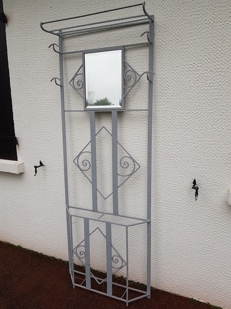 Wall coat rack wardrobe art deco 1930