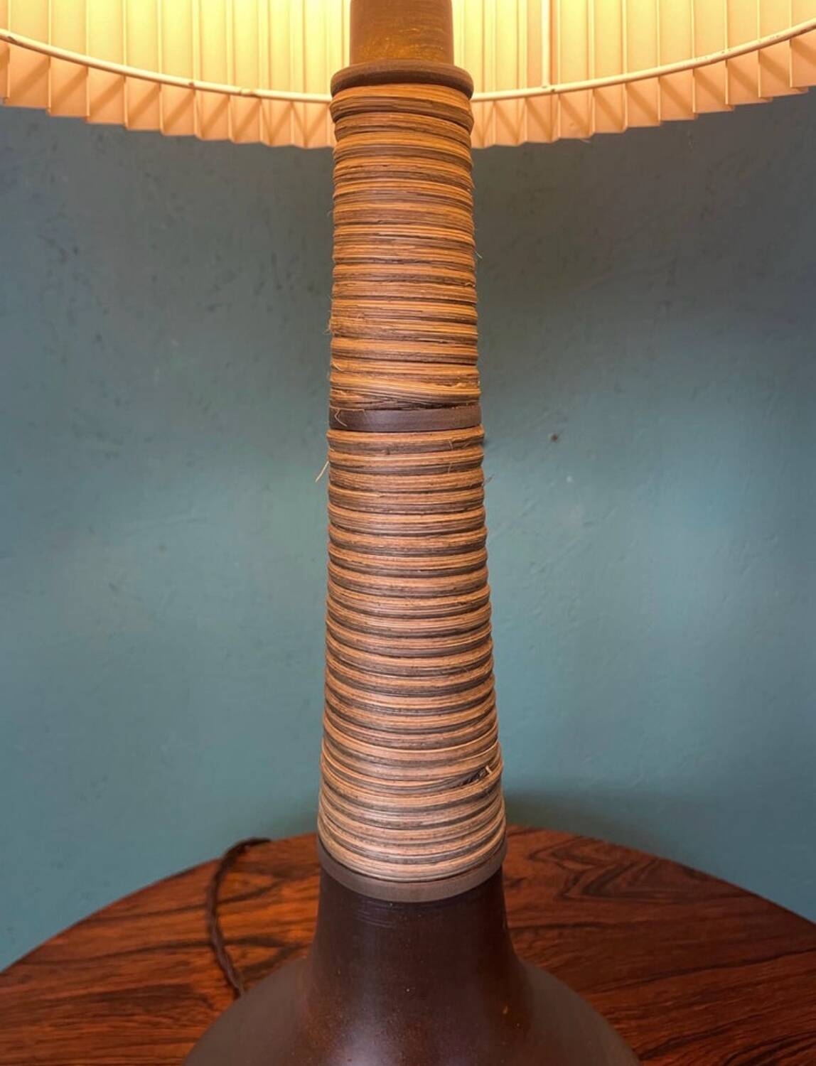Herman A. Kähler for Le Klint Pottery Table Lamp