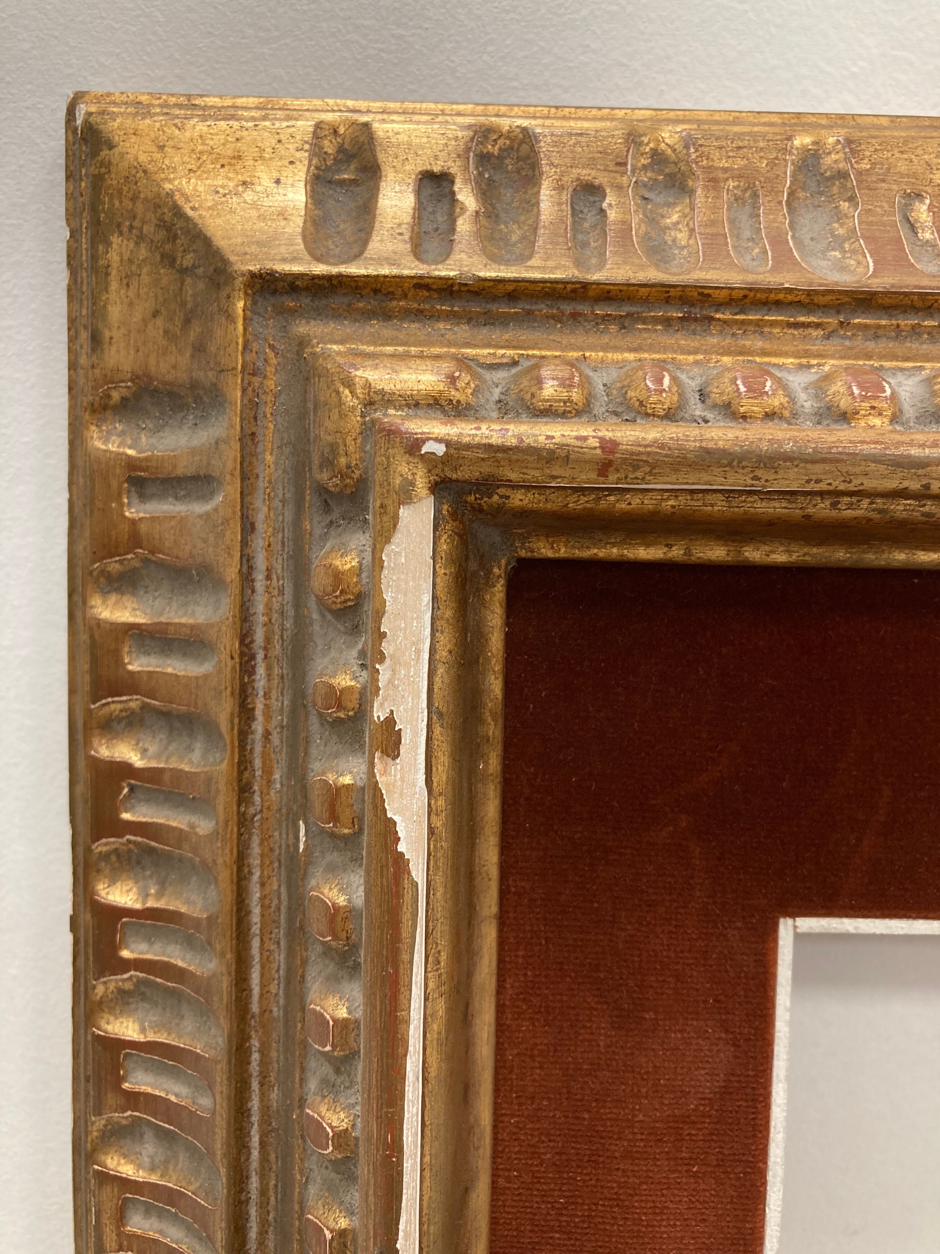 Vintage frame and its Marie-Louise