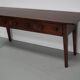 Vintage English Rustic Farmhouse Beech Side Table, 1950s
