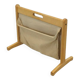 Porte-revues en chêne et jute