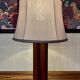LARGE ROSEWOOD LAMP SCANDINAVIAN DESIGN 1960.