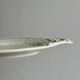 Large oval dish in sculpted white ceramic