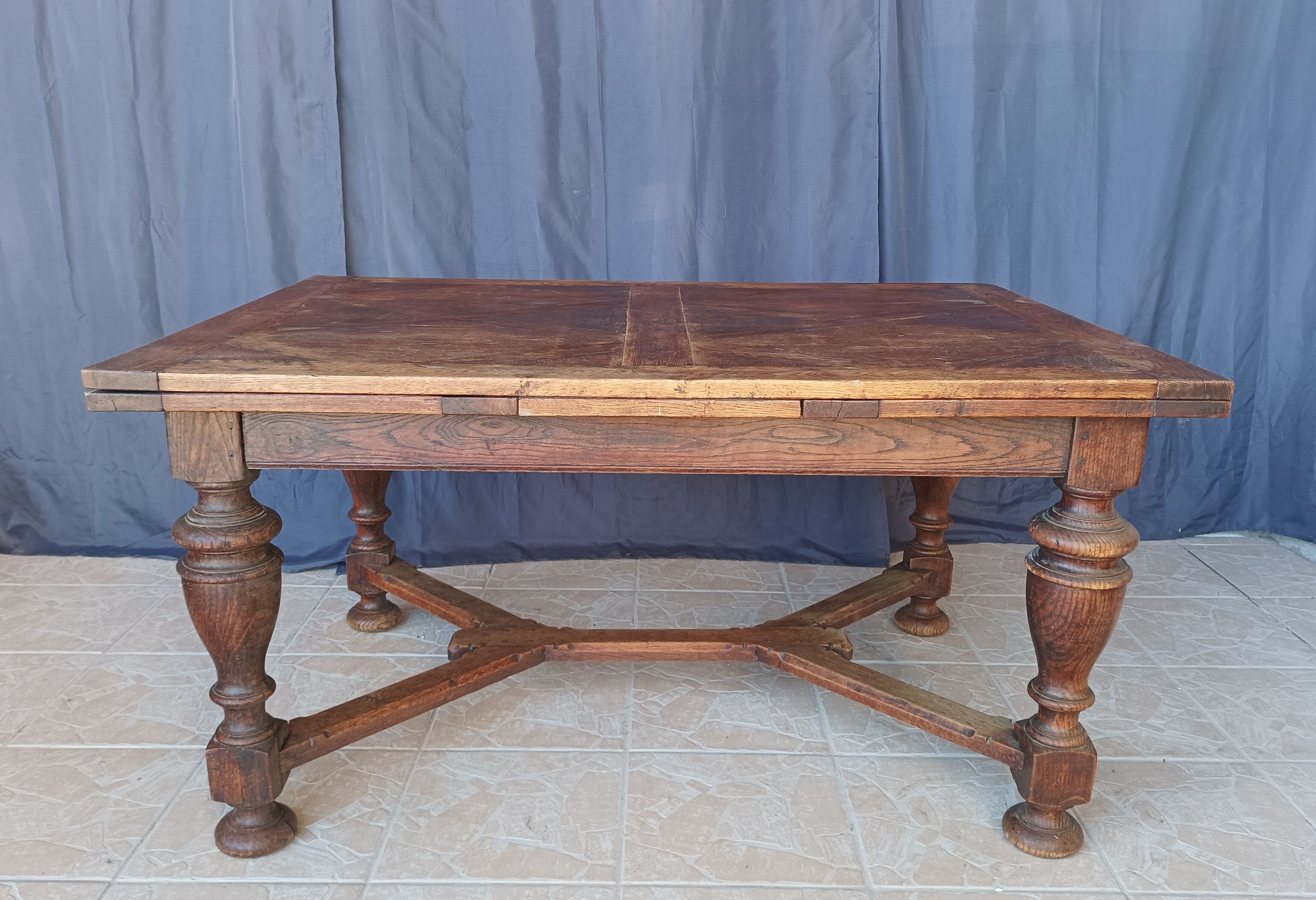 Rustic table XIXth in oak