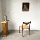 GS60 chair in exotic wood and straw, Arne Wahl Iversen, 1960s