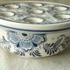 VASE PIQUE FLEURS EN FAIENCE DE DELFT BLUE JUMBO HOLLANDE 16 TROUS