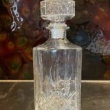 Carafe à whisky en verre ancienne