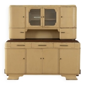 Art Deco kitchen cabinet, 1920s, two-piece