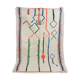 Tapis berbère coloré fait main 251 x 150 cm