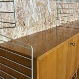 60s 70s teak string shelf module by Kajsa & Nils "Nisse" Strinning Sweden 60s