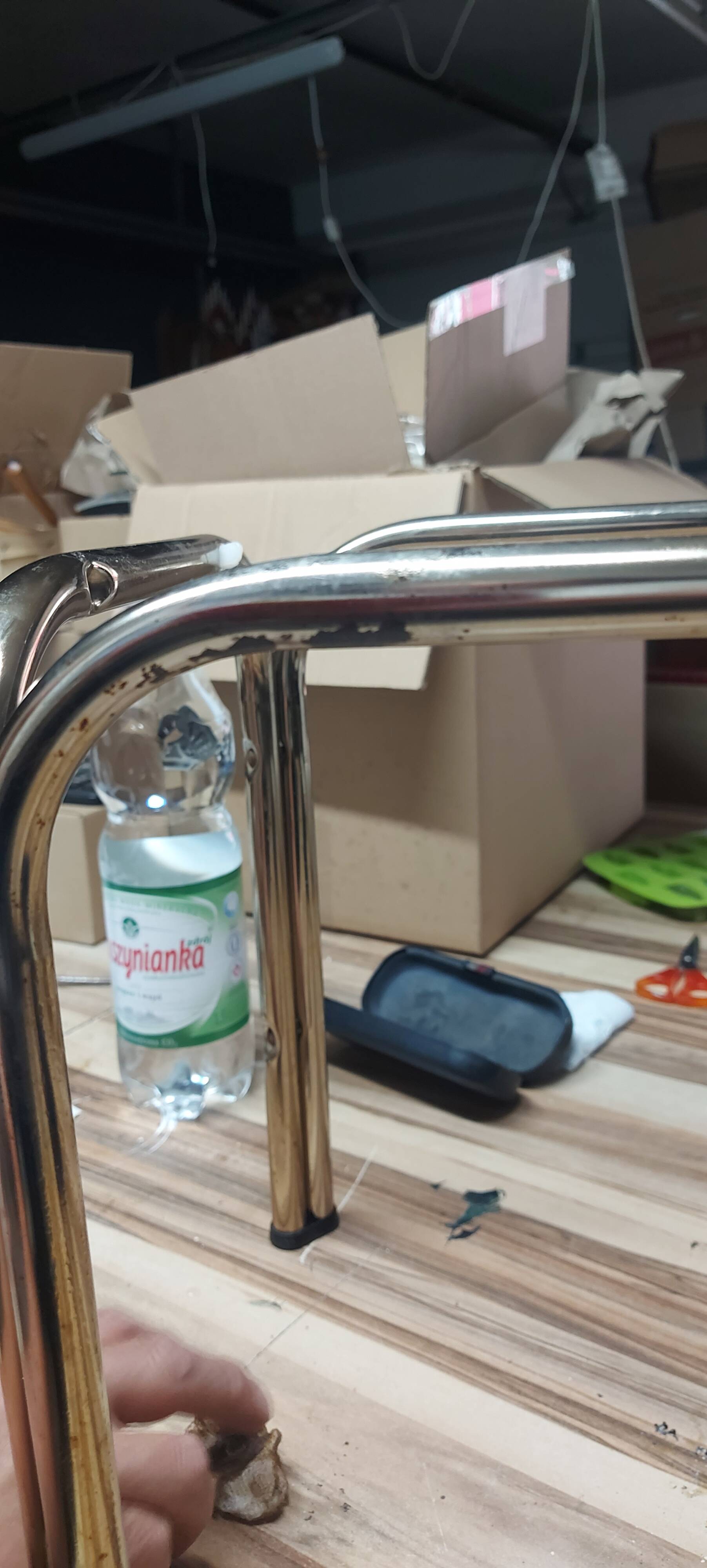 Coffee Table, Smoked Glass and Chrome