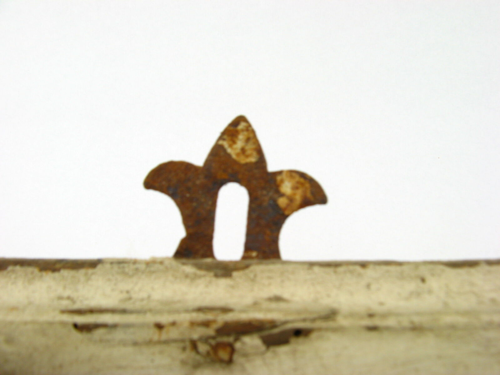 Double patere with "fleur de lys" support