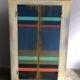 Painted wooden two-door wardrobe, Henri Quinta