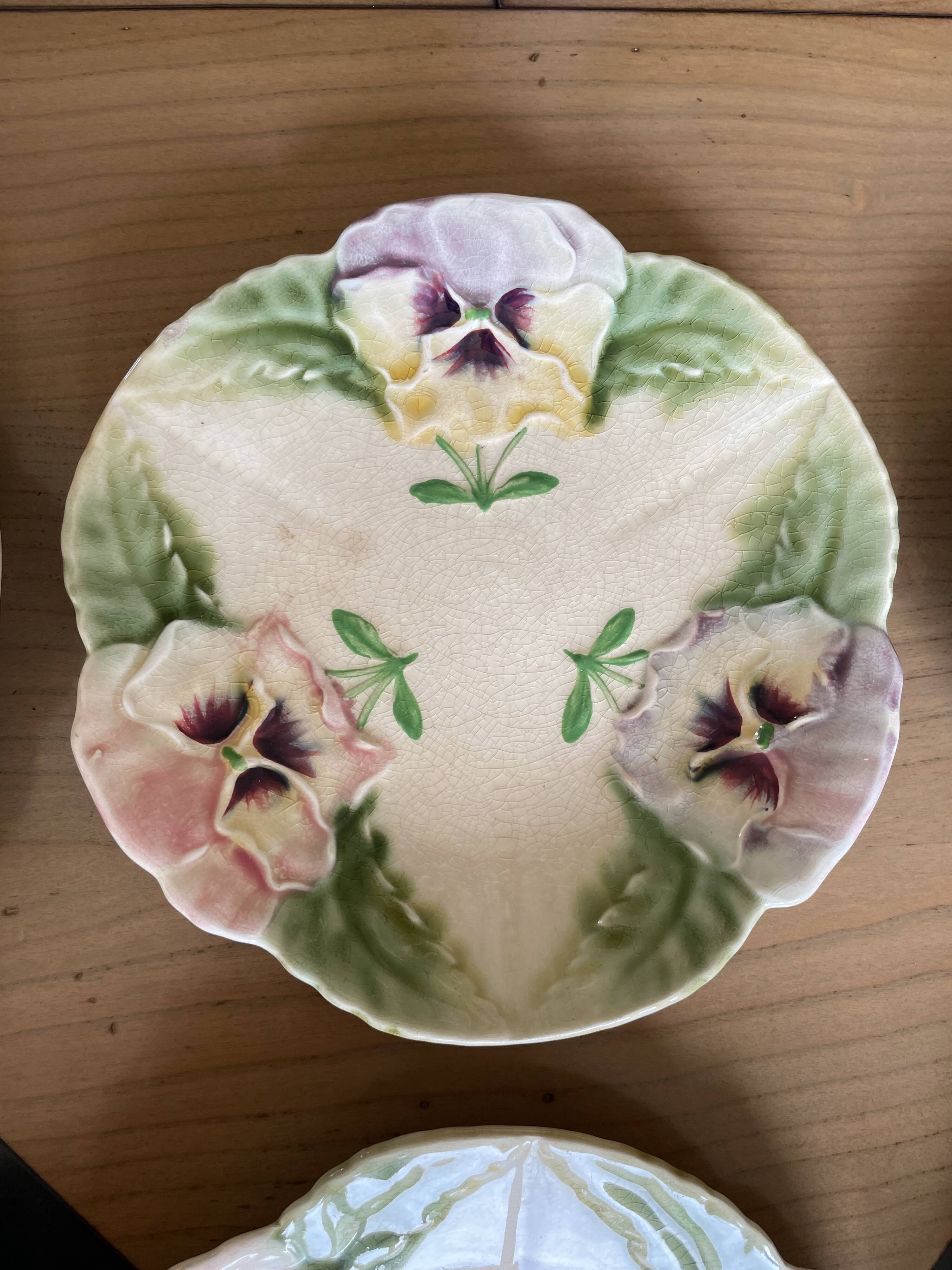 Set of 6 dessert plates in earthenware