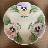 Set of 6 barbotine dessert plates