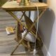 Table d’appoint et porte revue vintage