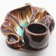 Ceramic pipe-shaped ashtray
