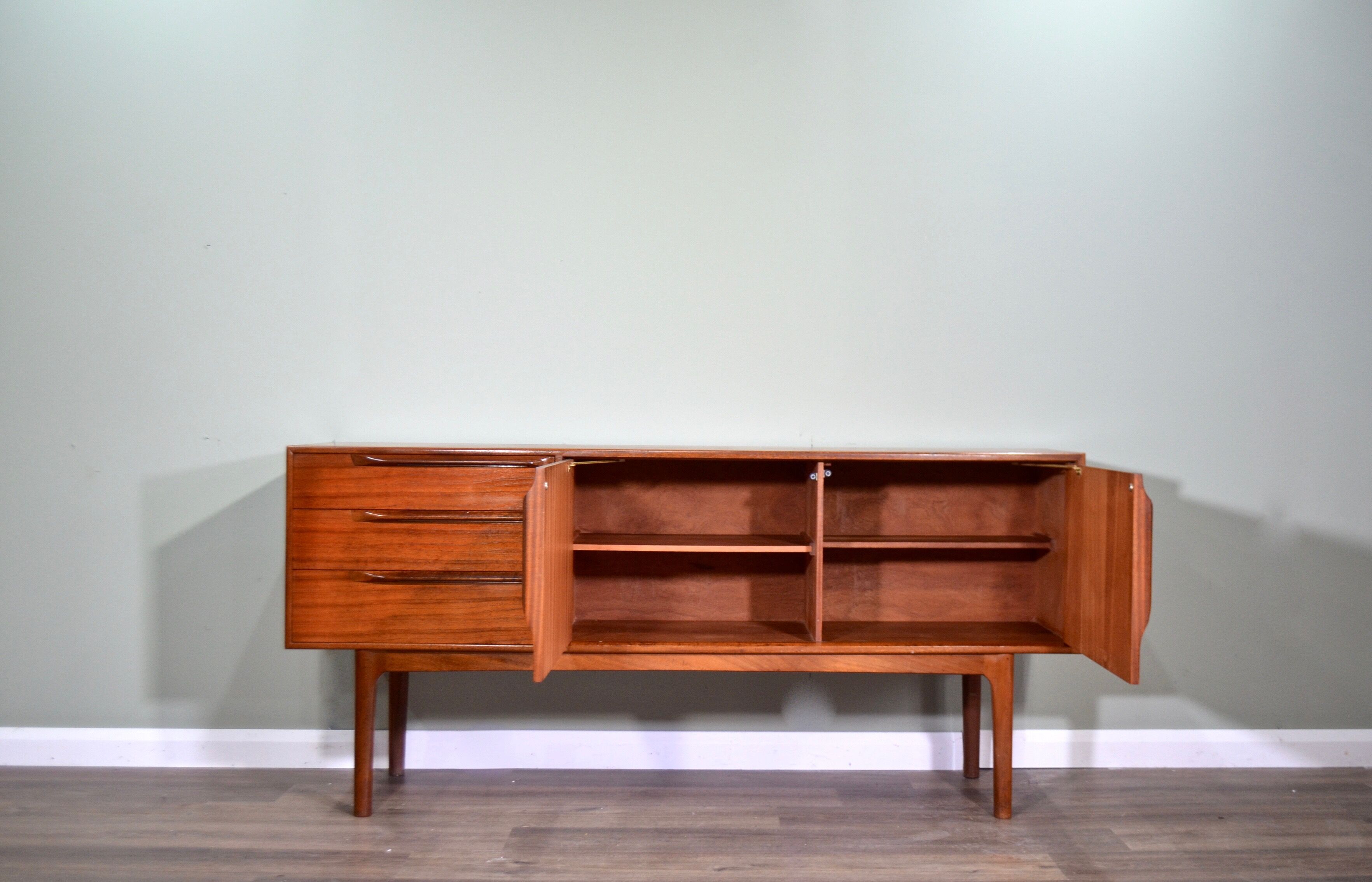 Midcentury McIntosh Teak Sideboard / Long John. Rare Vintage Modern / Danish Style.