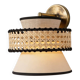 Rattan Fabric Handmade Wall Lamp, 25x25Cm