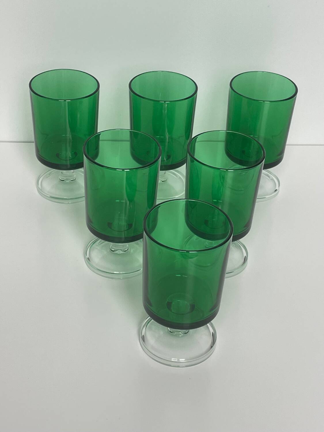Lot de 6 verres à pied Luminarc vintage