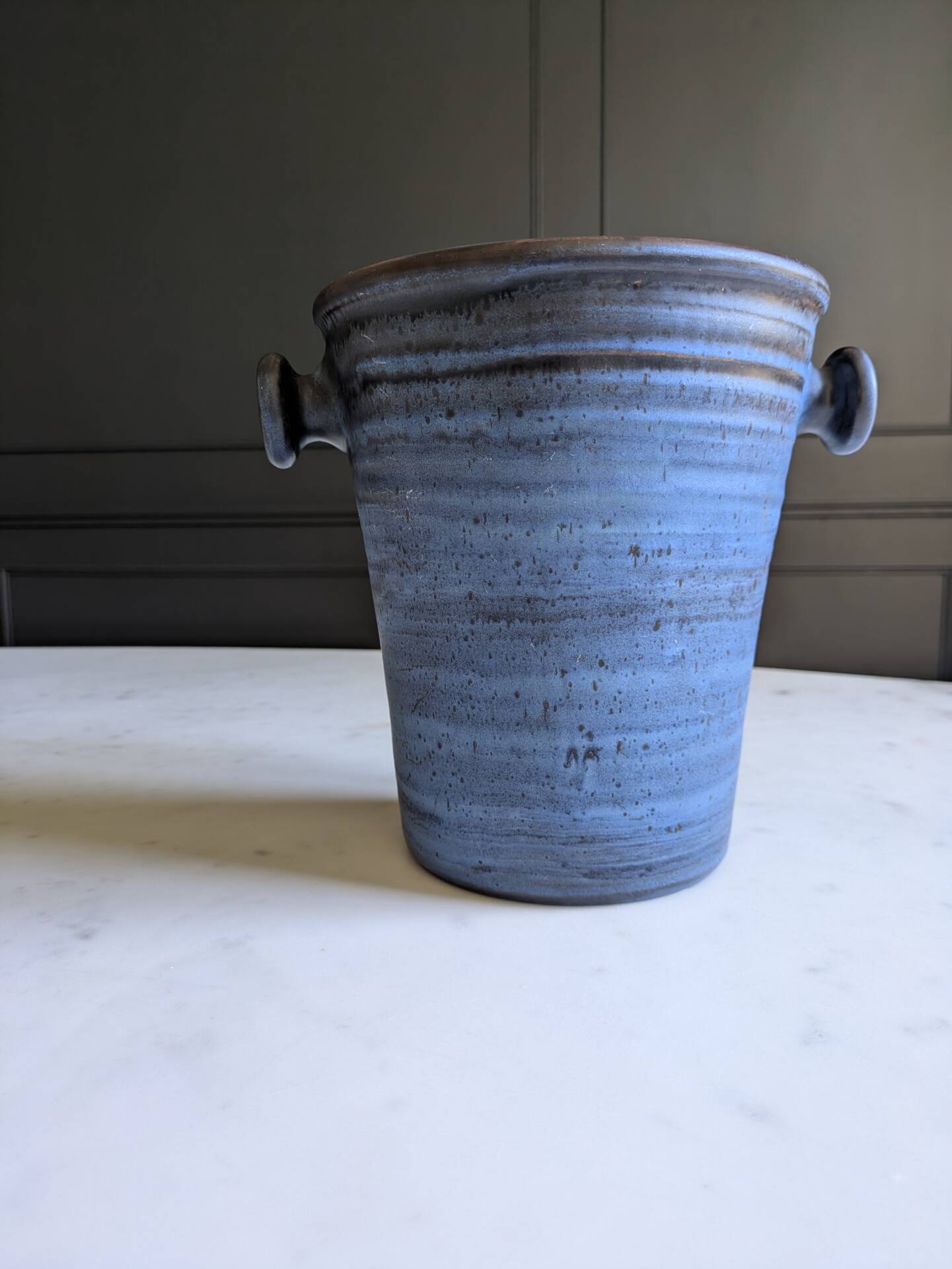 Champagne bucket/vintage cooler signed Ludovic Salins.