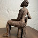 Sculpture étude d’un nu céramique raku