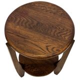 Art Deco Side Table Plant Table Oak 1950s Design