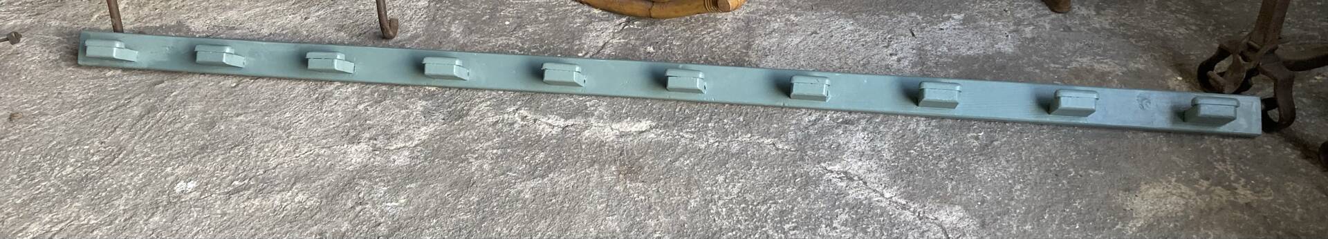 Wall coat rack with 10 hooks