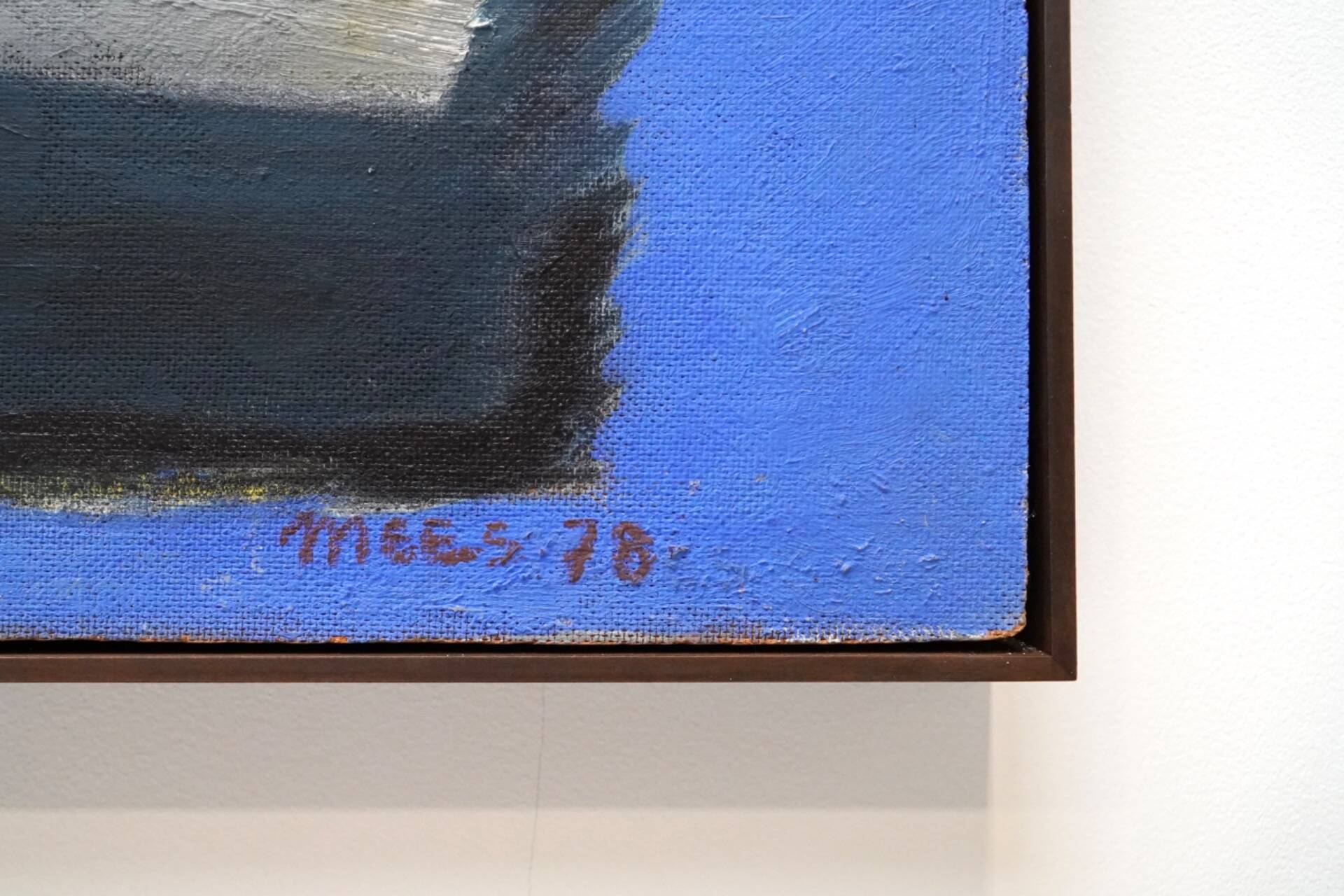 Jozef Mees, Lyrical Abstract Oil on Panel 1978