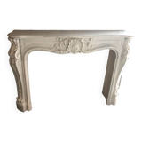New fireplace white marble Louis XVI style