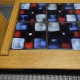 Oak coffee table by Guillerme and Chambron