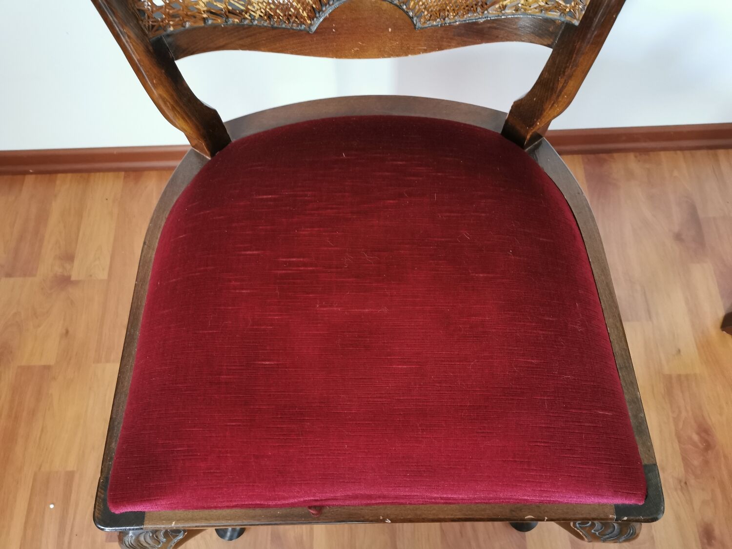 Set of two antique baroque style chairs