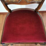 Lot de deux chaises anciennes style baroque