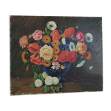 Painting bouquet of flowers