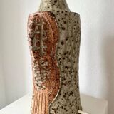 Large brutalist table lamp by Lene Regius, Denmark, 1970s