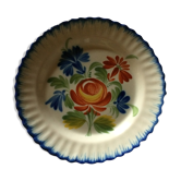 Assiette ancienne en faïence d'Auvillar de Thiviers