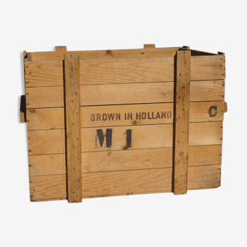 Large vintage wooden crate
