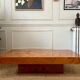 Table basse loupe d’orme Rochebobois années 1970