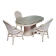 Pensil reed / Split reed table / 3 × chair / dining set